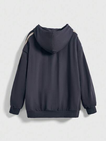 TEENAGE MUTANT NINJA TURTLES X ROMWE sweat-shirt à capuche décontracté pour femmes avec imprimé lettres et tortue