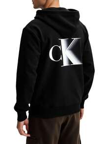 Calvin Klein Men's Pullover Sweatshirt Black - Black - View 2