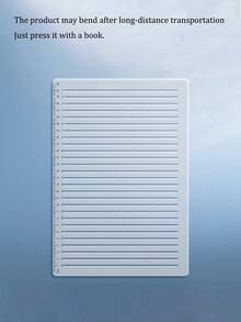 1 件装直线模板尺透明线条标记尺学生 A4 家庭作业书法模板