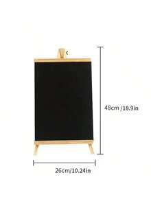 1 قطعة إيزل خشبي لوحة طباشيرية 16*29/21*36/26*48 سم للمنزل والمكتب وكافيه المطعم، لوحة عرض إبداعية، بار، لافتة سعر السوبر ماركت، إطار لوحة سوداء صغيرة وإيزل، هدية مثالية لعيد الميلاد والعام الجديد والعودة إلى المدرسة، ديكور عيد الميلاد والهالوين والخريف، ديكور الزفاف - الأسود - مشاهدة 7