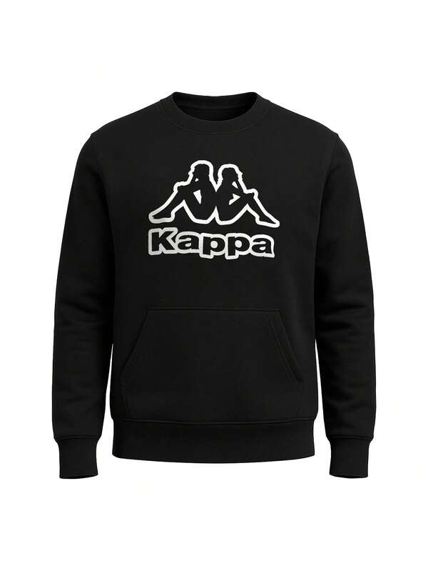 Kappa Men's Pullover Sweatshirt Black