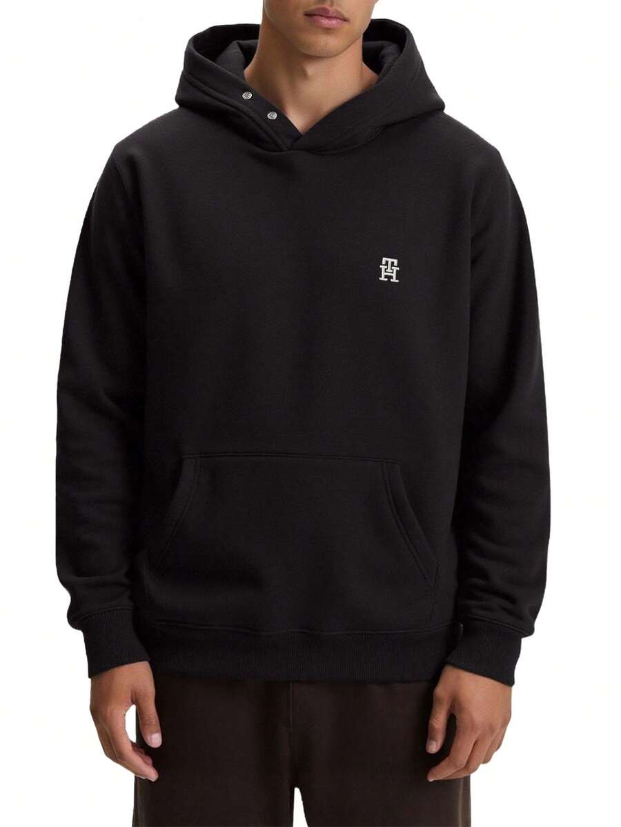 Tommy Hilfiger Men's Pullover Sweatshirt Black - Black - View 1
