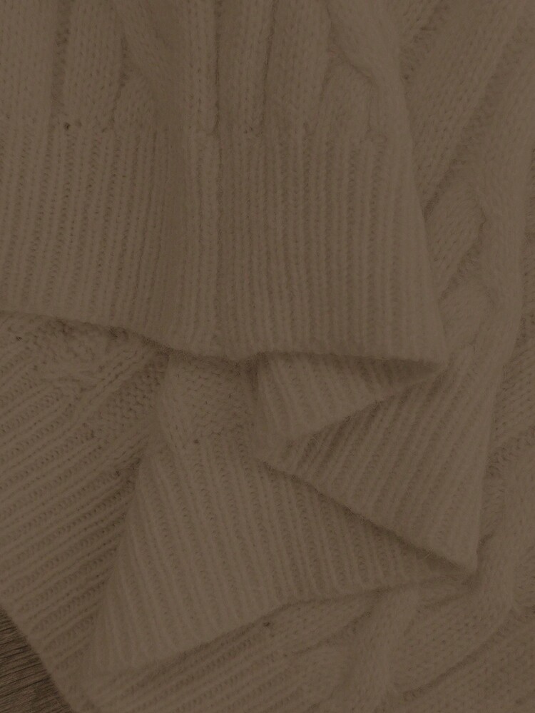 EMERY ROSE 博主风格扭绳装饰圆领针织毛衣，百搭设计，秋冬 - 駝色 - 查看 7