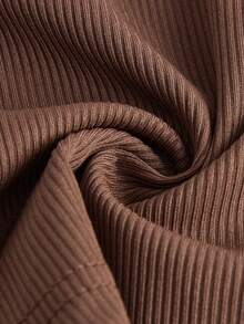 ROMWE Fairycore Ladies' Sparkly Sequin Splicing Camisole - Brown - View 4