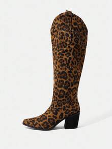 Styleloop Botas cómodas de tacón de madera con diseño minimalista y fácil de poner, adecuadas para la temporada de invierno - Multicolor - Ver 5