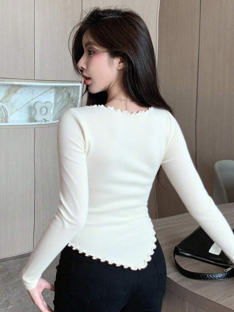 Women's Elegant Fitted Sweater, Autumn/Winter New Arrival