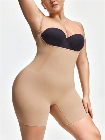 SHAPORA 加大码塑身连体衣，细肩带，弹力舒适