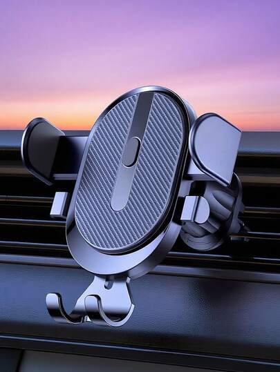 1 件黑色 ABS 多功能车载手机支架，可调节出风口安装支架，用于导航，兼容 、Android 手机，生日、家人、朋友的礼物，夏季出风口手机支架，汽车配件，车载手机支架