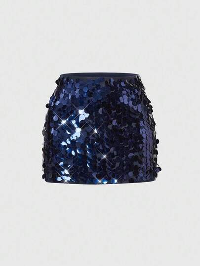 Fairycore تنورة قصيرة ضيقة مزينة بالترتر للنساء، مناسبة للاستخدام اليومي والمتعدد الاستخدامات