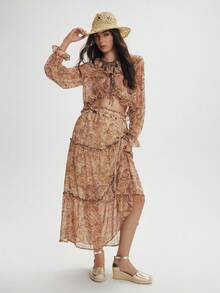 Styleloop 女士休闲钩环闭合趾坡跟凉鞋，日常穿着舒适，适合万圣节、圣诞节、秋季 - 金色 - 查看 5