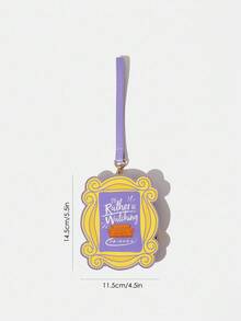 FRIENDS X SHEIN 字母框架形状的零钱包、礼物 - 彩色 - 查看 7