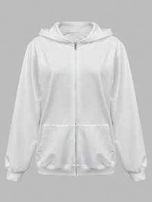 INAWLY Women's Star & Leopard Print Hooded Sweatshirt - White - View 5