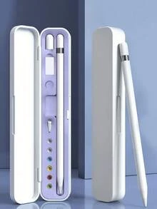 JMMO Apple Pencil 第一代和第二代触控笔笔尖盖适配器支架盒，时尚收纳，耐用保护，小巧便携，适用于 iPad 平板电脑笔，方便随时使用（不含笔和配件） - 彩色 - 查看 3