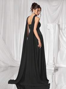 Coutiva Vestido de noite luxuoso, vestido formal de alta qualidade, estilo feminino elegante e sofisticado