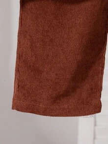 Souflis Souflis 男童休闲条纹熊印花卫衣和裤子套装，秋季 - 咖啡棕 - 查看 7