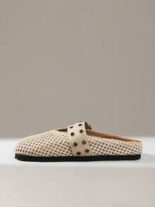 Solecia Women's Thick Sole Slip-On Mule Shoes, Closed Toe, Autumn/Spring