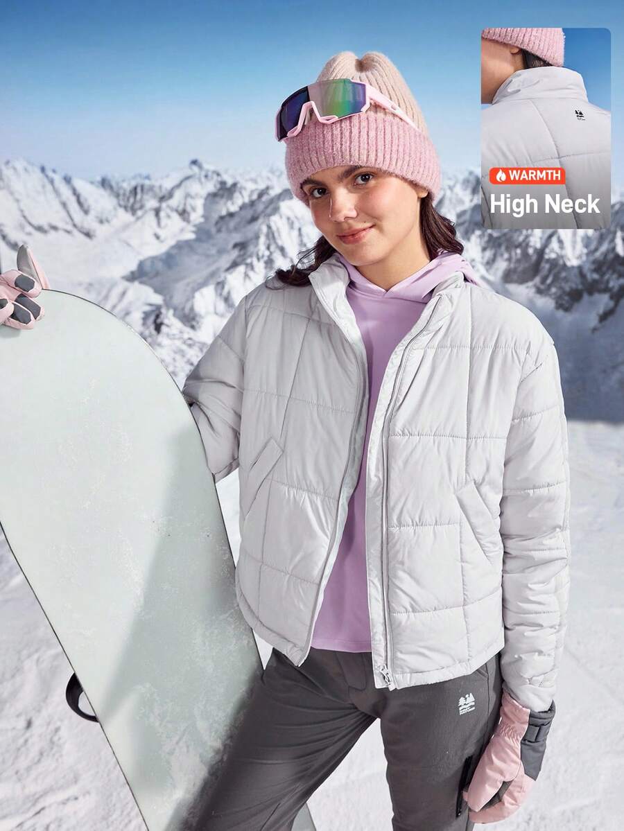 In My Nature Women Outdoor Winter Coats Quilted Jacket, Puffer Coats, Padded Jackets, Winter Coats Winter Thermal Thick Warm Jackets, Winter Jacket Women's Casual & Outdoor Jacket Outdoor Hiking Jacket Women's Casual Jacket, Thermal Coats, Fall Winter Jacket, Thick Jacket KEEP WARM, Winter Coats Women Athleisure Jacket White Coats For Winter - White - View 1