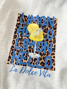 SHEIN Tween Girls' Hooded Sweatshirt, Fashion Versatile, Suitable For Children's Casual Wear, Back To School, Ceremonies, Daily Wear, School, Travel, Sports, Autumn/Winter Fall - Light Grey - View 4