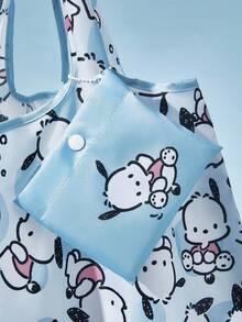 HELLO KITTY AND FRIENDS | SHEIN 1pc Full-Print Foldable And Portable Shopping Bag - Baby Blue - View 2