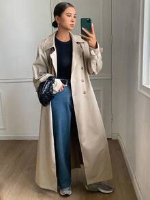 DAZY Women's Loose Casual Thick Regular Jacket, Autumn/Winter Women Coats - Khaki - View 7