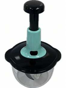 1 件装手摇手动蔬菜切碎机带锁不锈钢材质用于切菜磨蒜切肉易清洗家用厨房必备小工具 - 彩色 - 查看 10