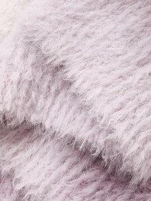 DAZY 3pcs Loose Fit Long Robe, Sleeveless Tank Top And Loose Fit Pants Knitted Pajama Set For Women, Autumn/Winter, Fall Clothes, Cozy Outfit Thermal Lined, Fluffy - Multicolor - View 11