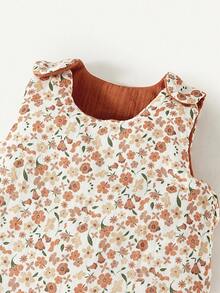 Cozy Pixies 1 Pezzo Sacco a Pelo per Neonati Spesso e Caldo con Motivo Floreale, Indossabile sia Davanti che Dietro, Comodo e Morbido Sacco Nanna per Neonati