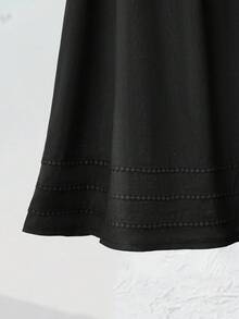 Rusticease Women's Casual Solid Color Long Linen Skirt