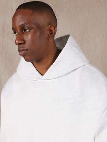 SUMWON Oversized Hoodie With Matching Elastic Cuff Joggers - Grey - View 6