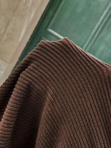 SHEIN Maternity Two Pieces Suits Brown - Brown - View 7