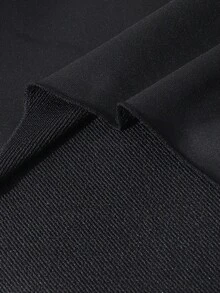 Sparklyn Tween Girls Bow Print Asymmetric Off-Shoulder Asymmetrical Hem Casual Sweatshirt Fall Winter - Black - View 7