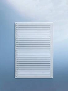 1 件装直线模板尺透明线条标记尺学生 A4 家庭作业书法模板