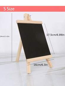 1 قطعة إيزل خشبي لوحة طباشيرية 16*29/21*36/26*48 سم للمنزل والمكتب وكافيه المطعم، لوحة عرض إبداعية، بار، لافتة سعر السوبر ماركت، إطار لوحة سوداء صغيرة وإيزل، هدية مثالية لعيد الميلاد والعام الجديد والعودة إلى المدرسة، ديكور عيد الميلاد والهالوين والخريف، ديكور الزفاف - الأسود - مشاهدة 5
