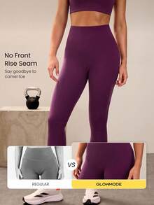 GLOWMODE 26" CoreHold FeatherFit™-Sculpt Lunge & Lounge No Slip Fit Boning Tummy Control Seamless Leggings With Side Pockets Workout Running Gym Spring - ceri cola - View 7