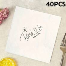 20 piezas/40 piezas/60 piezas, Pañuelos desechables de doble capa para bodas, aptos para bodas, fiestas de compromiso, despedidas de soltera, aniversarios, Día de San Valentín, decoración de mesa - Multicolor - Ver 12