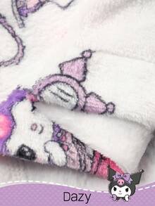HELLO KITTY AND FRIENDS | SHEIN DAZY 女士卡通图案毛绒宽松睡袍，冬季睡衣