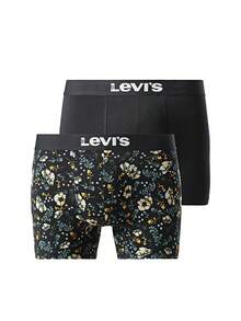 Levi's Paquete de 2 boxers con estampado floral - Negro - Ver 1