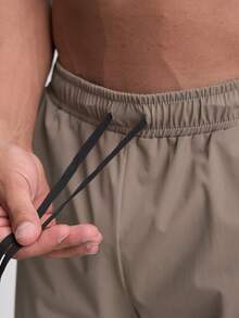 Herren Khaki Jogginghose mit Kordelzug in der Taille