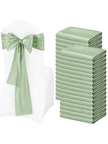 10 chiếc dây ruy băng satin trang trí ghế cưới, nơ buộc ghế, thích hợp cho tiệc cưới, tiệc chiêu đãi, trang trí nhà cửa, có thể dùng cho đồ thủ công Giáng sinh, váy khiêu vũ, túi vải organza, đồ thủ công tự làm, trang trí nhà cửa. - Nhiều màu - Xem 4