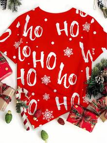 Manfinity Hypemode 男式趣味摇滚圣诞老人图案红色圆领 T 恤 - 彩色 - 查看 2