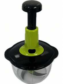 1 件装手摇手动蔬菜切碎机带锁不锈钢材质用于切菜磨蒜切肉易清洗家用厨房必备小工具 - 彩色 - 查看 6