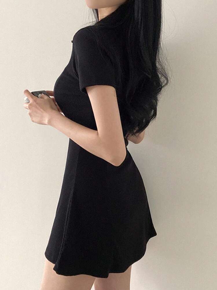 Women's Summer Short Sleeve Casual A-Line Dress Sundress