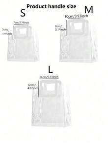 10/5/1件-透明加厚PVC礼品袋、结婚糖果盒手提袋、礼品纪念品袋、午餐袋、圣诞礼品袋。 - 彩色 - 查看 15