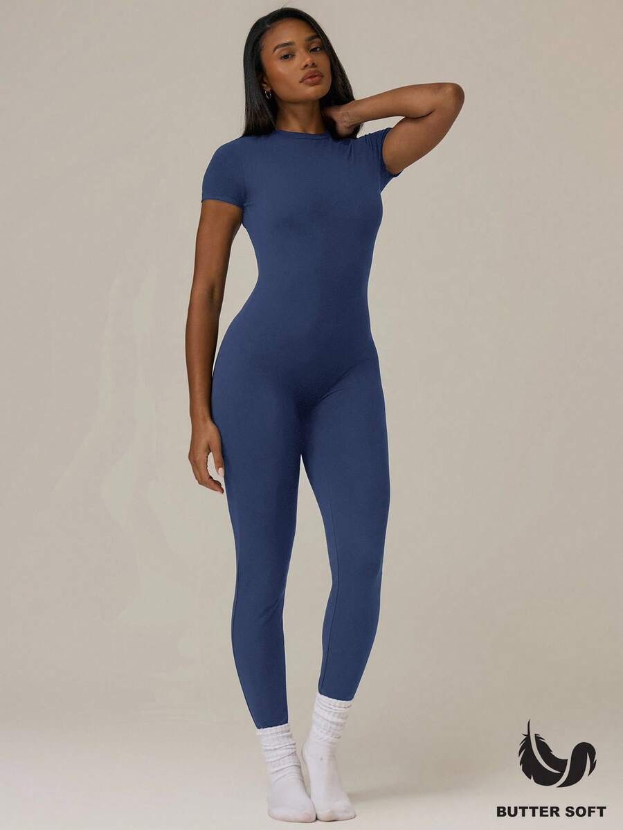 MUSERA Buttery Soft Cap Sleeve Fitted Jumpsuit Catsuit Basic Cute Casual  Summer Vacation Festival Concert Fall Autumn Winter Everyday Christmas Thanksgiving  New Year