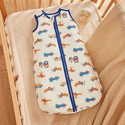 Cozy Pixies 1-Piece Baby Bedding Car Pattern Thickened Soft And Comfortable Newborn Swaddle Sleeping Bag,Oeko-Tex Certified