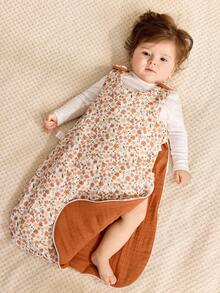 Cozy Pixies 1 Pezzo Sacco a Pelo per Neonati Spesso e Caldo con Motivo Floreale, Indossabile sia Davanti che Dietro, Comodo e Morbido Sacco Nanna per Neonati