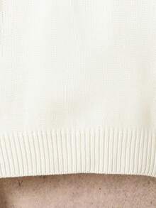 1 件休闲青少年男孩毛衣，三色拼接，厚针织，圆领，常规版型长袖，舒适厚度，独特颜色组合，宽松套头毛衣，适合日常穿着和外出，秋冬必备