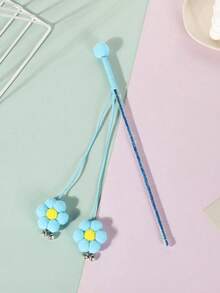 Giocattoli per gatti, palline di lana, giocattoli interattivi con fettuccia, bastoncini, palline di peluche colorate con campanellino, accessori per animali domestici