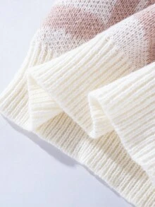 青少年男孩涂鸦做旧纹理圆领毛衣，适合冬季、旅行和上学穿着，白色上衣，冬季套装，冬季服装，秋季服装，所有儿童服装，秋季毛衣 - 杏色 - 查看 4