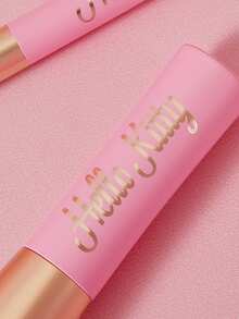 HELLO KITTY AND FRIENDS | SHEIN 5pcs/Set Cartoon & Letter Pattern Gold & Pink Makeup Brushes - Pink - View 5